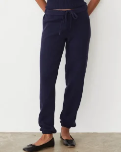 MONROW Softknit Rib Waffle Oversized Sweat DARKNAVY Sale